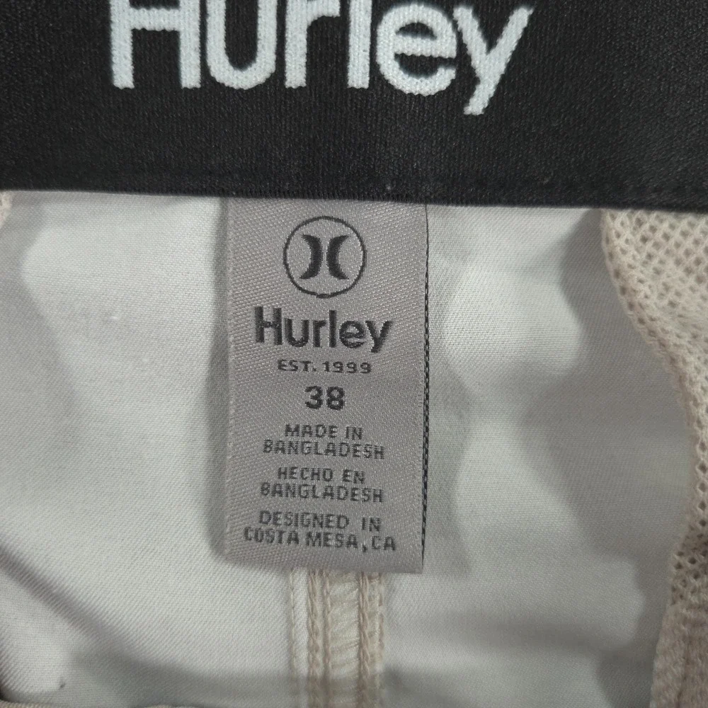 Hurley Men's 38 Beige Hybrid Spacedye Chino Walk Shorts HMS24-08577